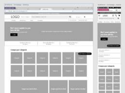 Wireframes for the online store